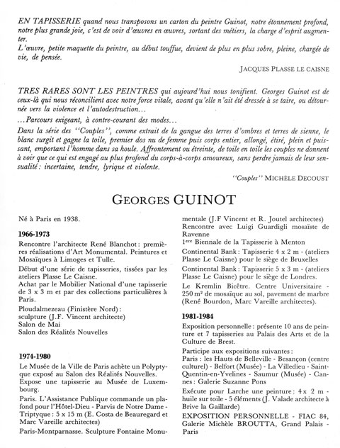 Dépliant exposition Voyage au hoggar Galerie Michèle Broutta, FIAC 1984, Le Grand-Palais, Paris