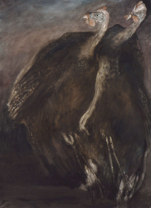 The two poultry, 134x100 cm.