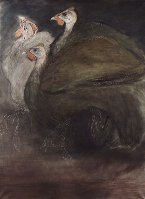 The three poultry, 132x93 cm.